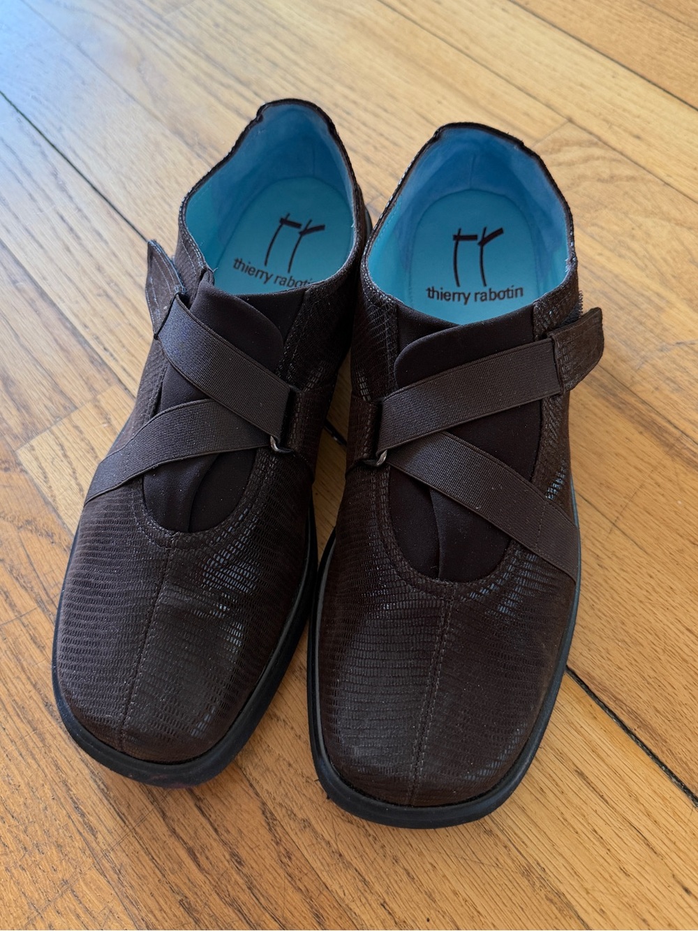 Thierry Rabotin Brown Italian Leather Comfort Shoes